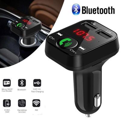 Автомобильный Bluetooth 5,0 FM-передатчик беспроводной громкой связи аудио приемник Авто MP3-плеер 2.1A Dual USB быстрое зарядное устройство автомобильные аксессуары