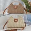 Пляжная сумка Seaside Holiday Retro Woven Beach Bag - женская, ручная, через плечо
