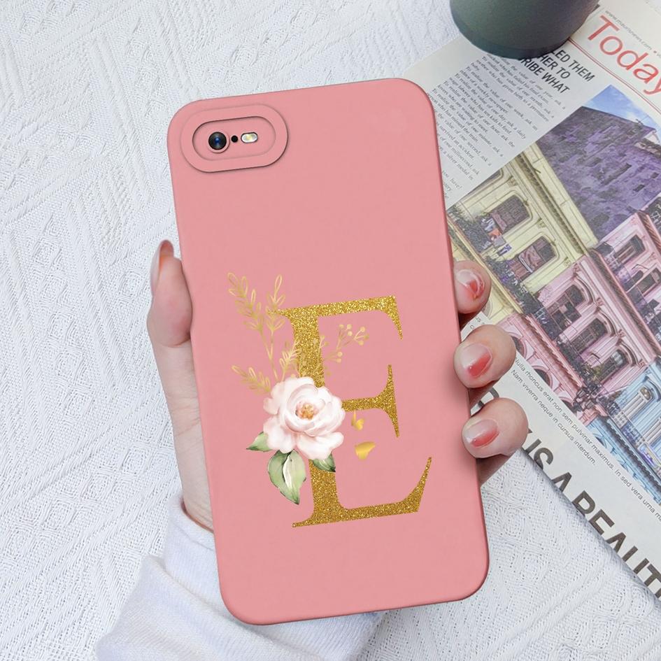 Для OPPO Realme C11 C12 C15 C33 C17 C35 C20 C30 Роскошный защитный квадратный жидкий силиконовый чехол из мягкого ТПУ с цветочными буквами для Realme Funda Coque, бампер