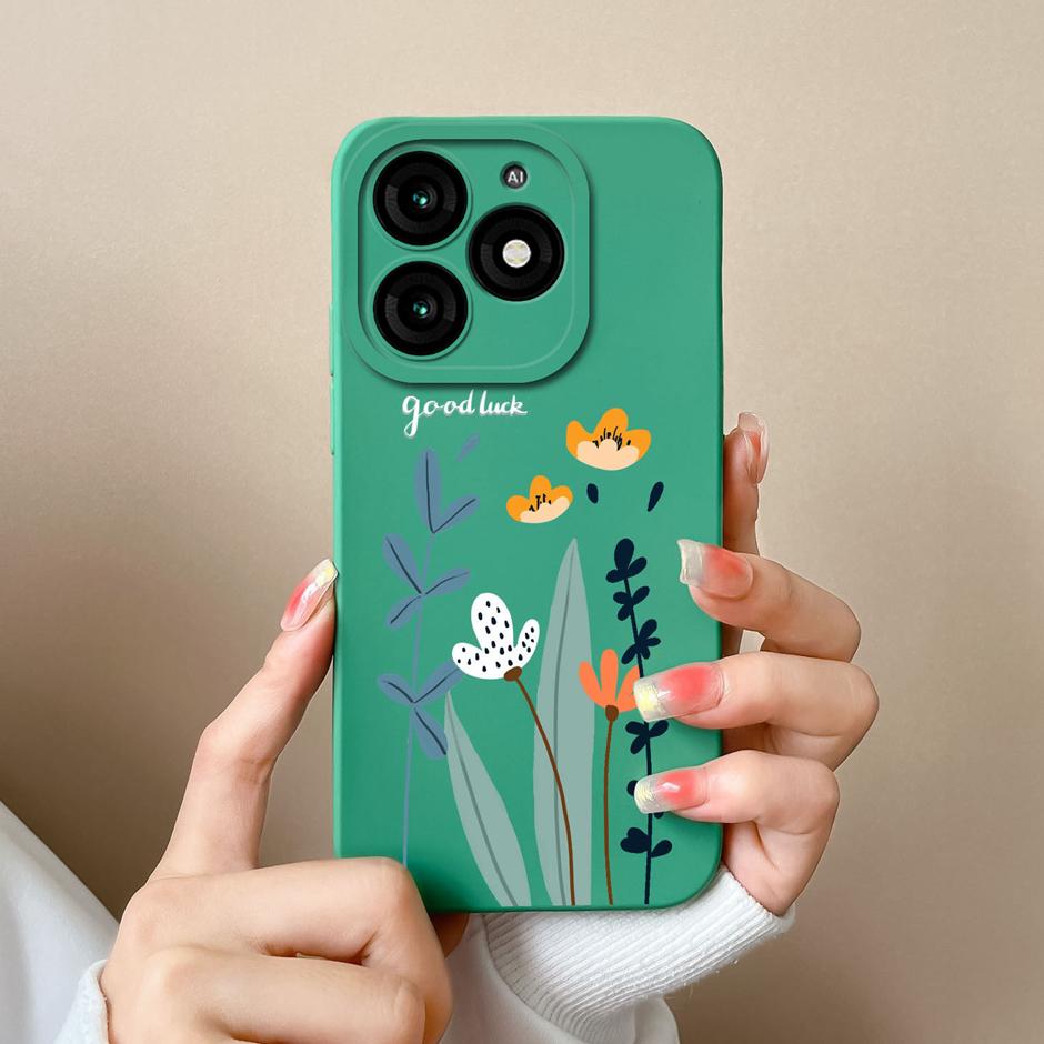 Чехол для телефона Tecno Itel A70 Крутая Девочка Мультяшный Рисунок Жидкий Силикон Чехол Для ItelA70 A 70 Высококачественный Новый Дизайн Fundas