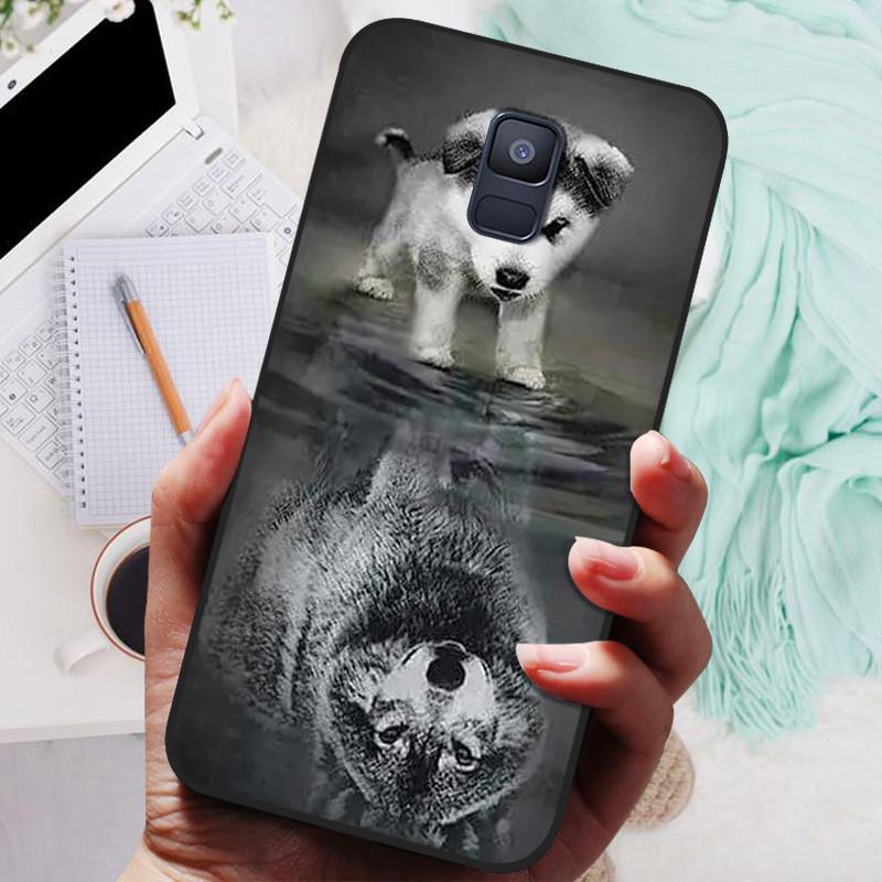Для Samsung Galaxy A8 Plus 2018 Чехол Черная Крышка Лев Волк Силиконовые Мягкие Задние Чехлы Для Samsung A8 2018 A530 A530F Чехол для телефона