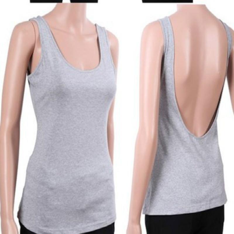 Женский сексуальный жилет с вырезом, однотонный, базовый, повседневный, свободный, топ