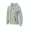 Худи с логотипом из Tech Fleece, повседневная куртка-пэчворк, женские куртки, зеленая FB8339-370