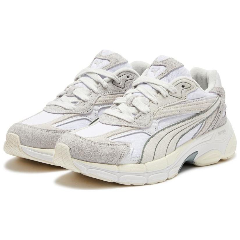 Puma Кеды Teveris Nitro из состаренной кожи, повседневные, унисекс, белые, серые, 390033-03