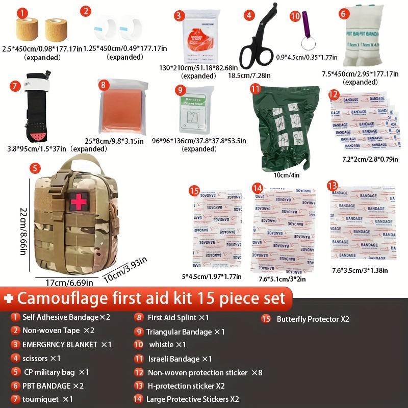 Аптечка первой помощи из 28 предметов, медицинская аптечка первой помощи с жгутом, принадлежности для кемпинга, аварийный комплект для выживания, походная сумка