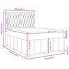 Box Spring Bed with Mattress Taupe 140 x 190 cm Fabric
