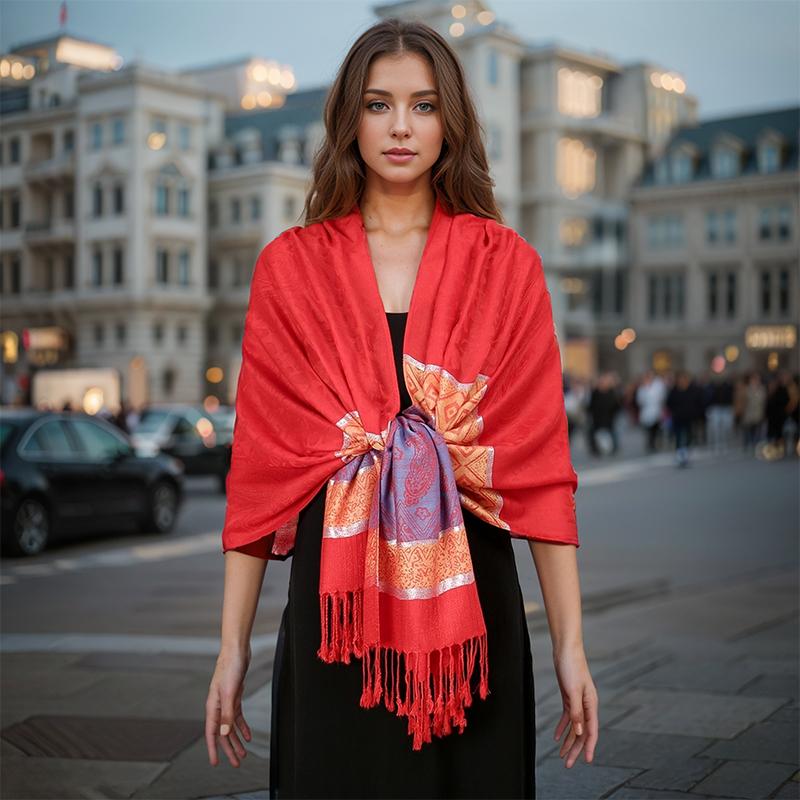 New Luxury Autumn Cashmere Pashmina Shawls Women Warm Jacquard Scarves Lady Wrap Foulard Poncho Echarpe Stoles Scarf