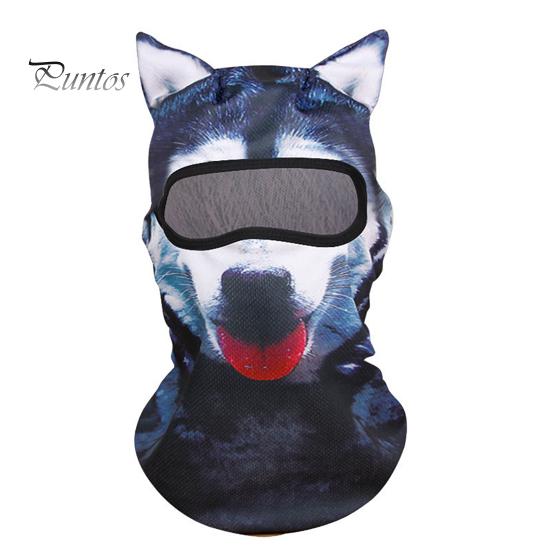 Летняя велосипедная защита для лица, шейный платок, ветрозащитный, защита от ультрафиолета, дышащий, мужской и женский уличный 3D-шлем с изображением животных, полностью покрывающий шею шарф с капюшоном