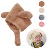 Plush Rabbit Ears Cap Ear Protection Furry Bonnets Cute Earflap Hat  Autumn Winter