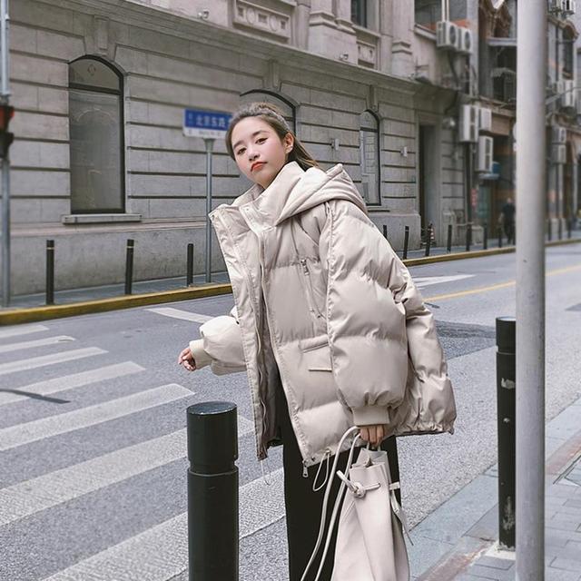 Зимняя женская куртка, новинка 2023, женская короткая пуховая куртка в корейском стиле, свободная осенне-зимняя хлопковая верхняя одежда