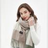 Women's Thickened Plaid Winter Scarf