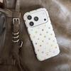 Круглый край Чехол для iPhone 14/13 в горошек с двухслойной защитой для Apple 17/16/15 ProMax