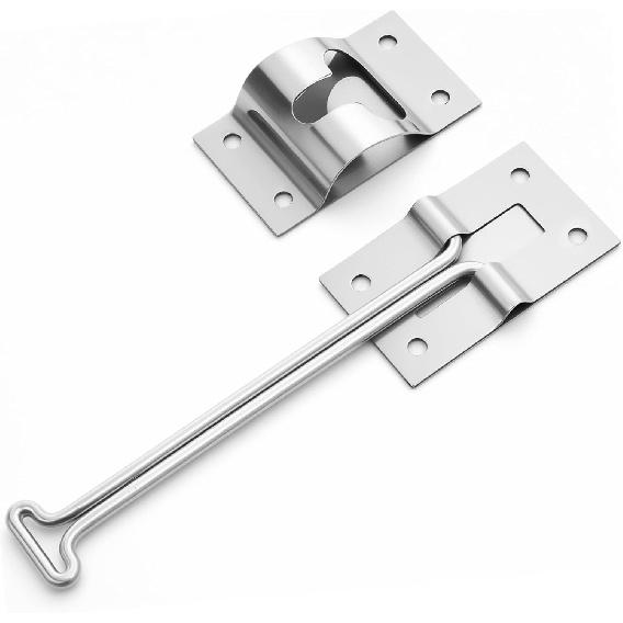 Rv Door Holder 304 Stainless Steel Thicker 6" T-Style Door Holder Catch for Trailer Door Holder,Camper, Travel Trailer, Cargo, Truck & Van Door