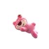 Lotso Bear Plush Toy Cute Sleeping Pose Keychain Bag Charm Phone Grip Doll Hanging Ornament Creative Gift for Girls Women