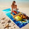 Classic Japanese element cartoon ONE PIECE Monkey D. Luffy beach towel outdoor camping vacation swimming beach towel outdoor absorbent bath towel Y21