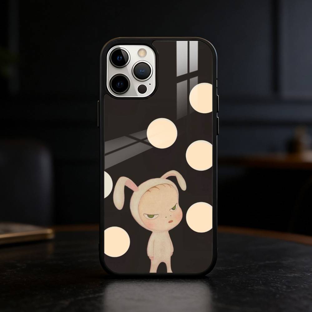 Cute Y-Yoshitomo Nara Phone Case For iPhone 17 16 15 14 13 12 Pro Max Plus for Mirror Wireless Magnetic Cover