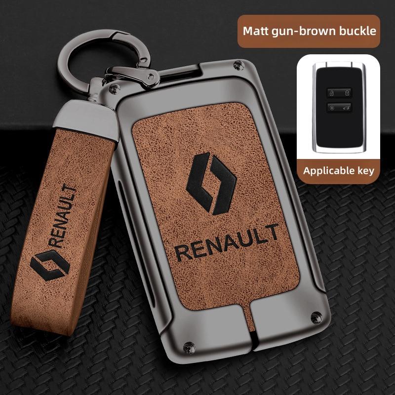 For Renault 2026 New Hub Caps Zinc Alloy Car Key Case Cover Shell For Renault Koleos Captur Kadjar Megane Clio Talisman Scenic A