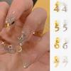 Delicate Nail Art Jewelry with Ring Accessories Nail Charms