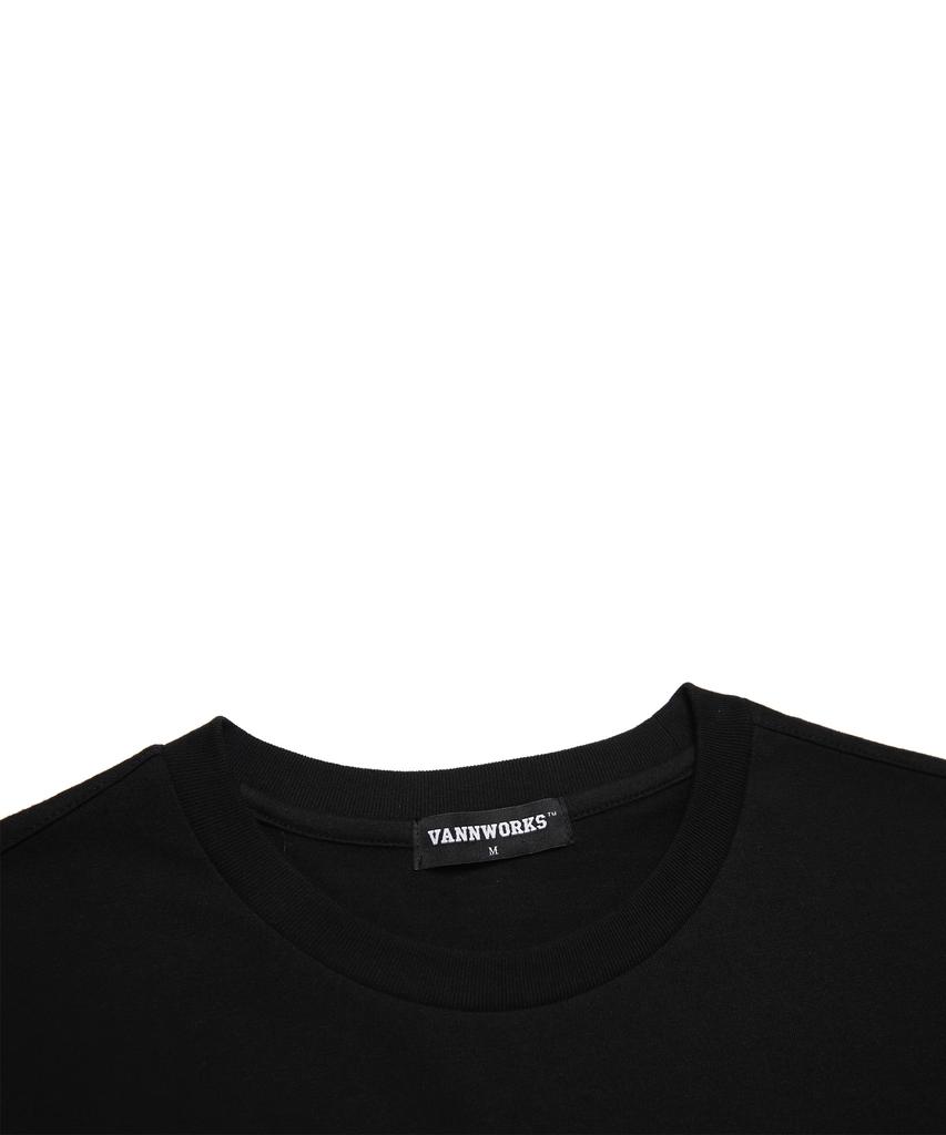 VANNWORKS Mini Shark Oversized Short Sleeve T-Shirt (Vs0053) Black