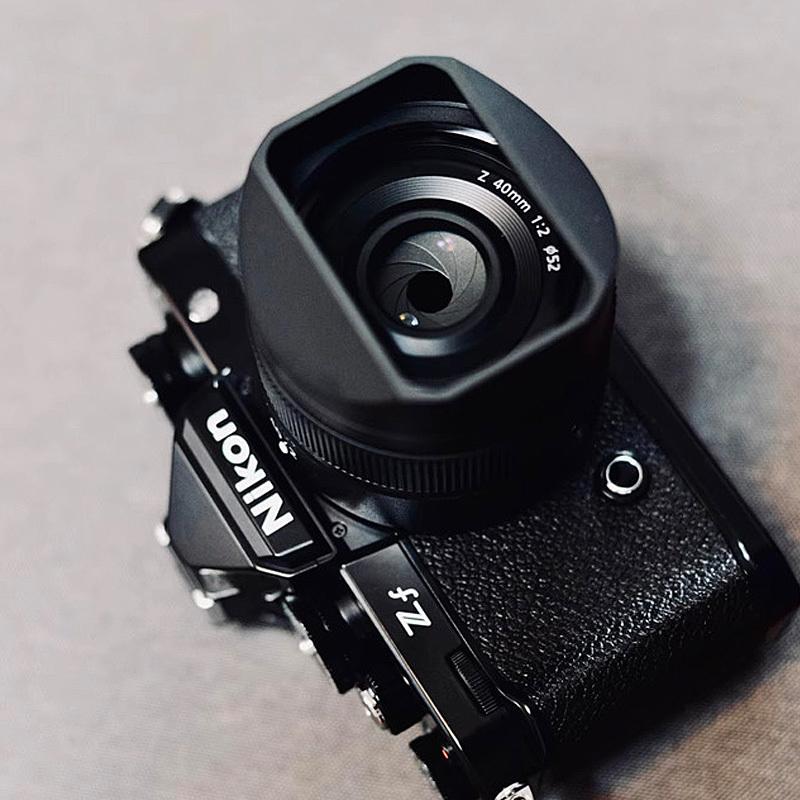 Металлический квадратный бленда для объектива Nikon NIKKOR Z40mm F2 / Z40 F2SE Z7II Z6II Z5 ZFC ZF Z50 Z7 Z6 Z9 Z8 Объектив камеры