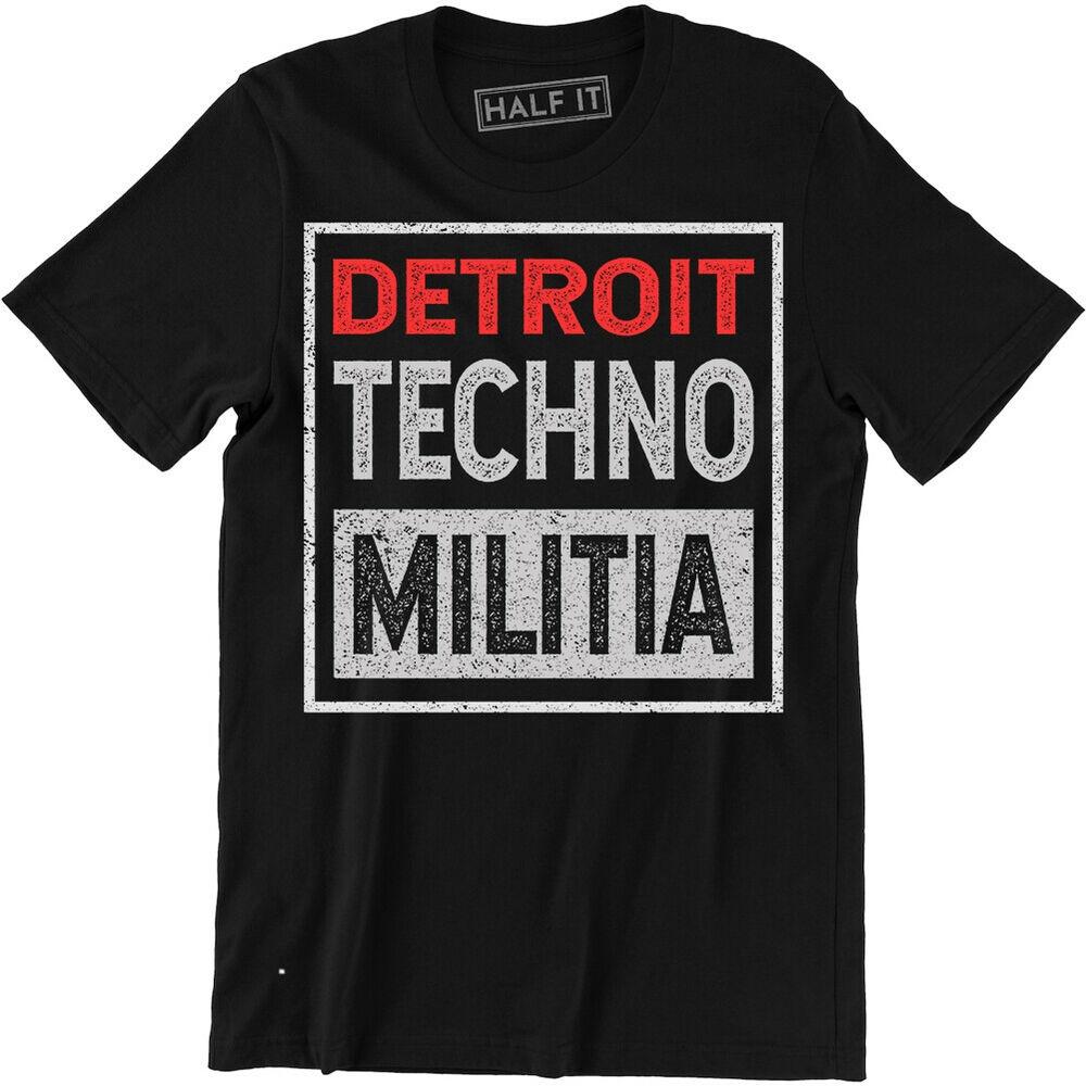 Detroit Techno Militia T-Shirt Edm Underground Resistance House Music Tee