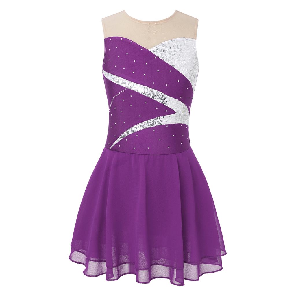 Платье для фигурного катания для детей, одежда для соревнований по фигурному катанию, танцевальные платья для девочек
