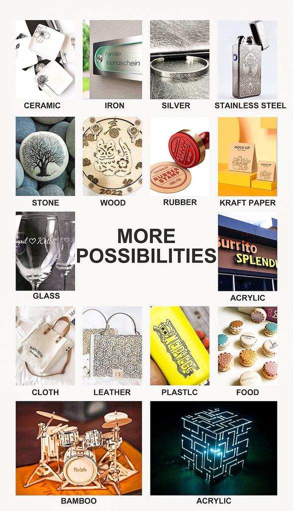 Refurbished:  LONGER RAY5 10W Laser Engraver, 0.06x0.06mm Laser Spot, Touch Screen, Offline Carving, 32-Bit Chipset, WiFi Connection