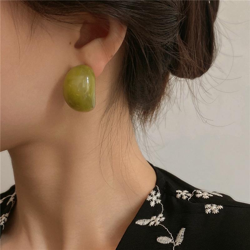 Уникальные летние красочные акриловые серьги для женщин в винтажном стиле и моде