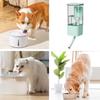 Dog Water Bowl Dispenser Cage Mounted Top Fill Bottle 49oz Spill-Proof Automatic Dog Water Bowl for Small Medium Sized Pets Cat