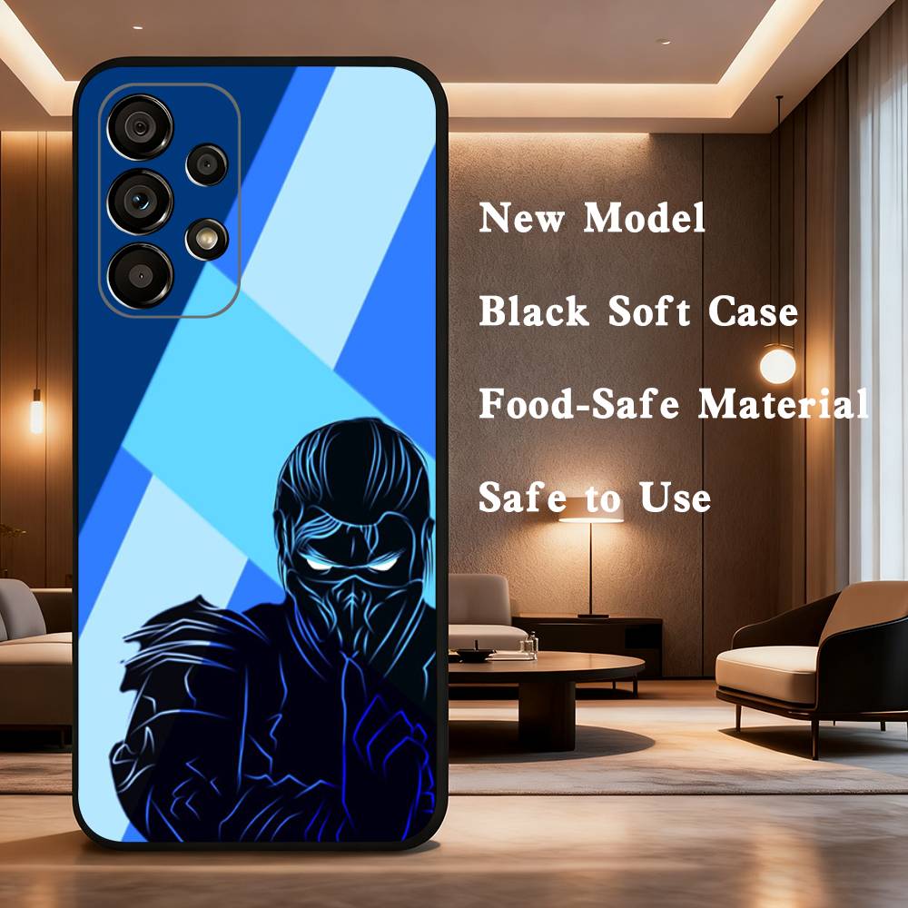 Game M-MK Sub Z-Zero Phone Case For Samsung Galaxy A73,31,32,72,41,53,52,71,22,5G,Note,J7,8,9 Soft Black Cover