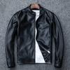 New Genuine Leather Jacket Men's First Layer Sheepskin Slim Stand Collar Youth Leather Jacket