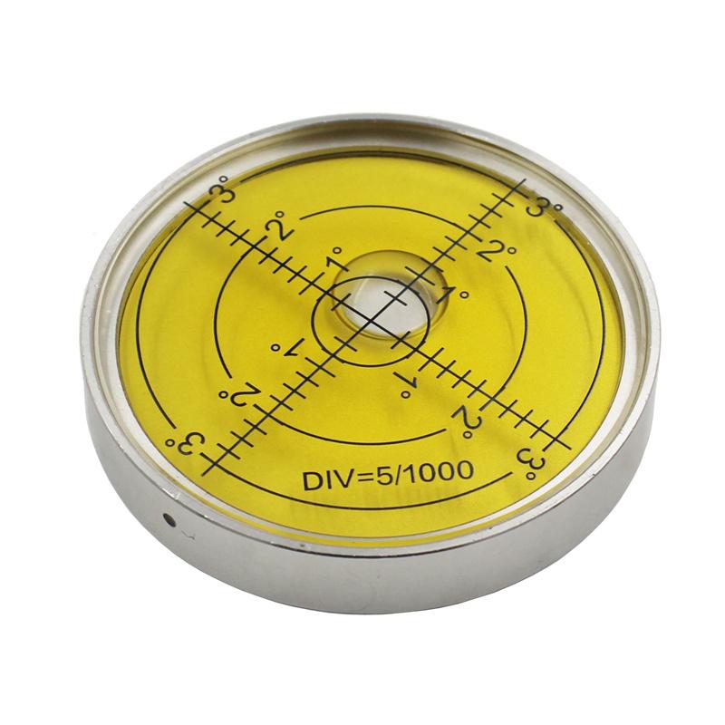 Магнитный многоцветный универсальный круглый металлический спиртовой уровень пузырьковый бусина горизонтальный инструмент диаметр 60*10 мм 1 шт