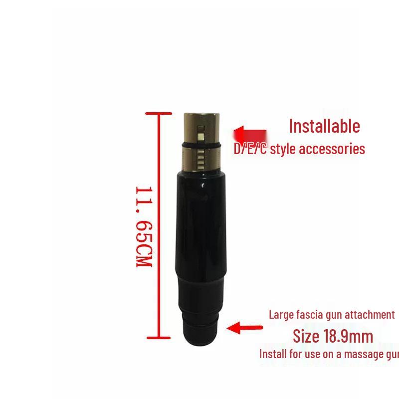 Fascial Gun Dildo Head Vibrator for Erotic Simulation (18~19mm)