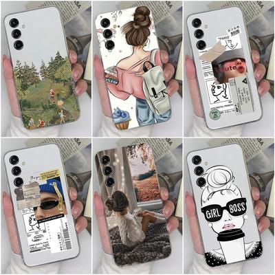 Чехол для телефона Samsung Galaxy J6 J7 Prime S22 S23 + S5 S6 S7 Edge M01 Core, модный защитный мягкий силиконовый бампер для мальчиков и девочек для Samsung M13 M14 Funda Bumper