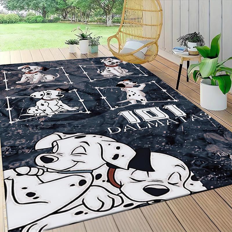 Dalmatian Puppies Adventure Carpet Rug Soft Washable Anti Slip Home Living Room Sofa Mats Personalized Christmas Rug