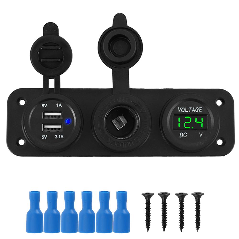 Адаптер автомобильного зарядного устройства 180 Вт Разветвитель гнезда прикуривателя 4 USB-порта Быстрая зарядка Qc3.0 для легковых автомобилей, грузовиков, внедорожников