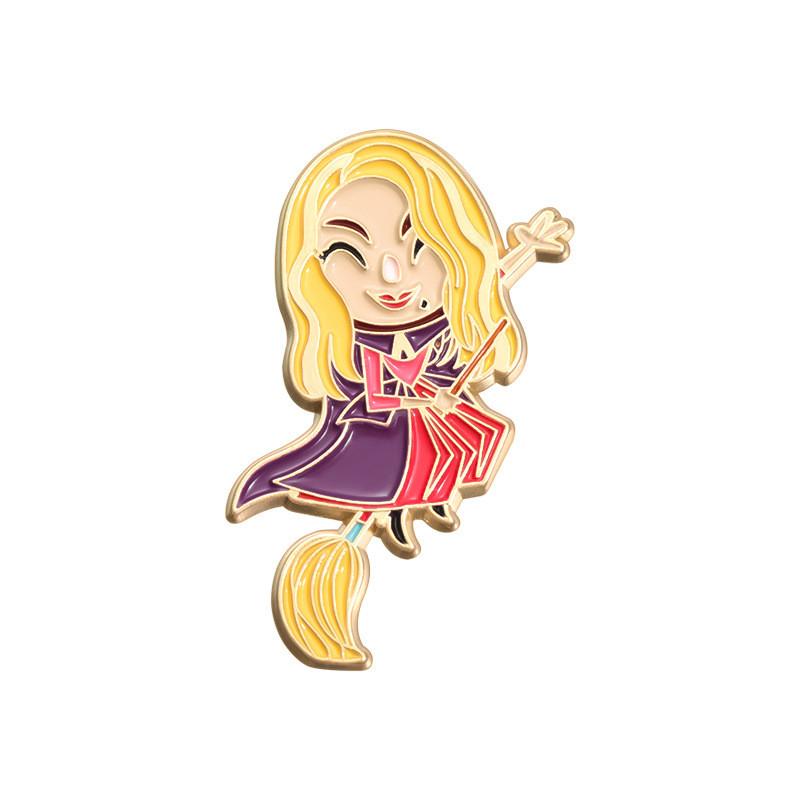 Alloy Cartoon Stylish Brooch Featuring Vibrant Colors And Multifunctional Design For All Genders