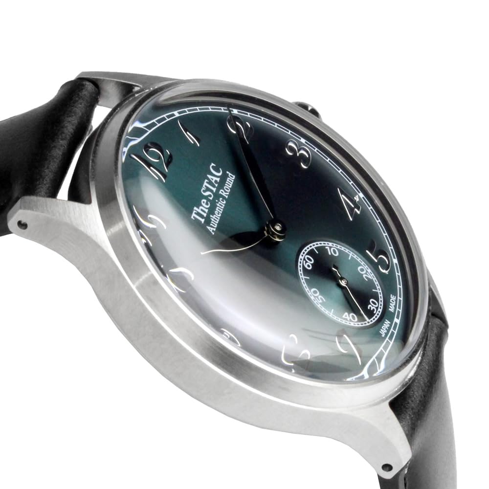 The STAC Сделано в Японии Часы 36 мм Классические Ретро Унисекс Синие Зеленые Черные Кожаные [The Stack] Мужские Женские ST-AR002