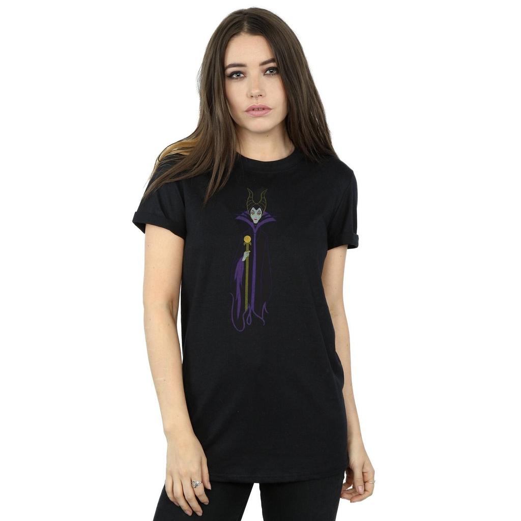 Sleeping Beauty Womens/Ladies Classic Maleficent Cotton Boyfriend T-Shirt
