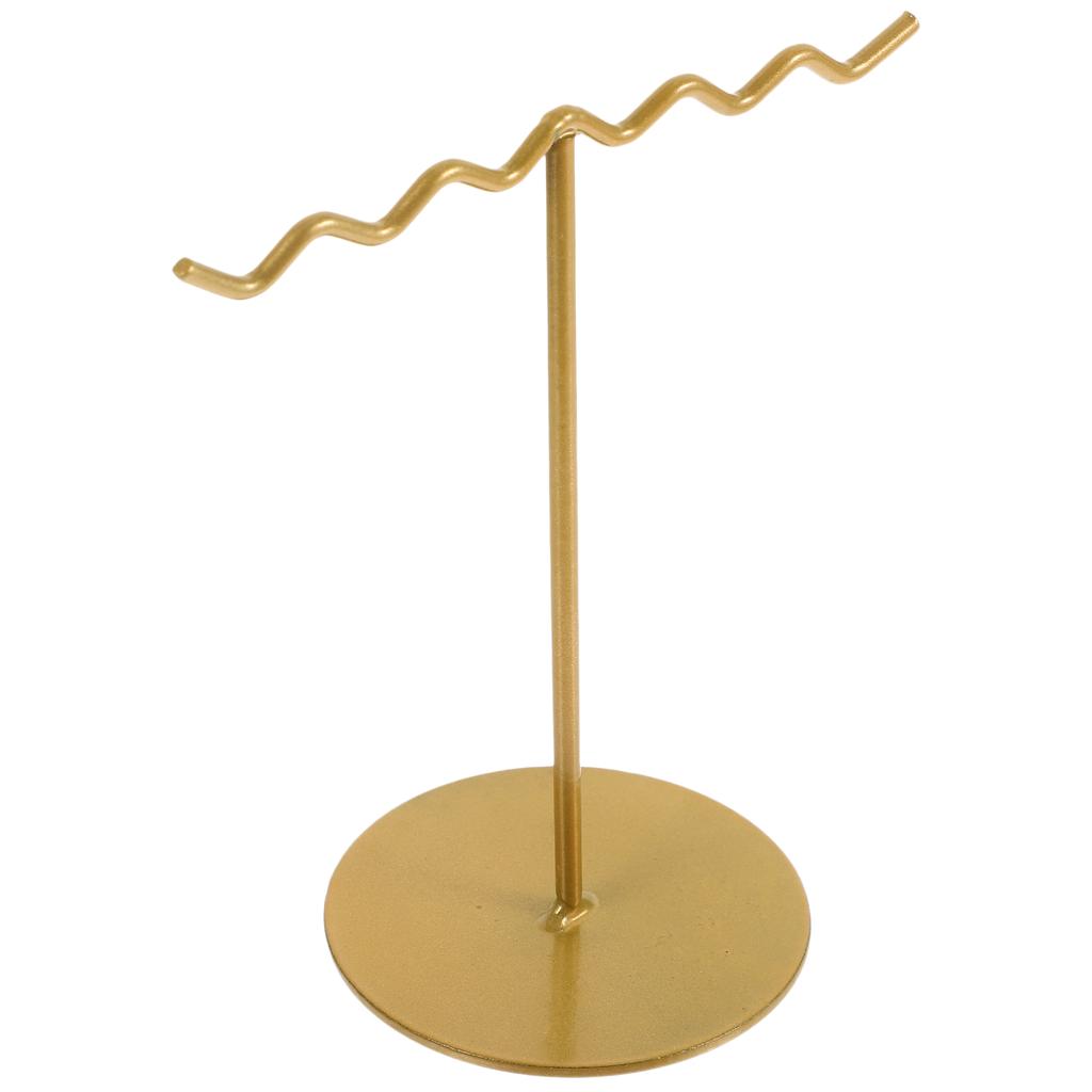 Подставка для сережек, держатель для ожерелий, органайзер для ювелирных изделий, браслет из дерева для продажи, стойка из кованого железа, ожерелья для девушек-чокеров