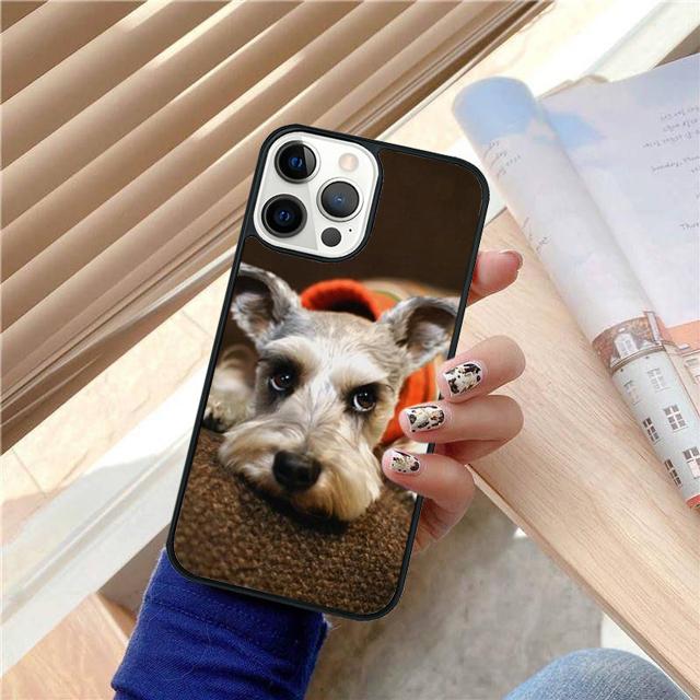 Lovely Dogs Schnauzer Phone Case Cover For iPhone 17 Air 15 16 14 13 12 Pro Max 11 Pro Max Plus Coque Shell