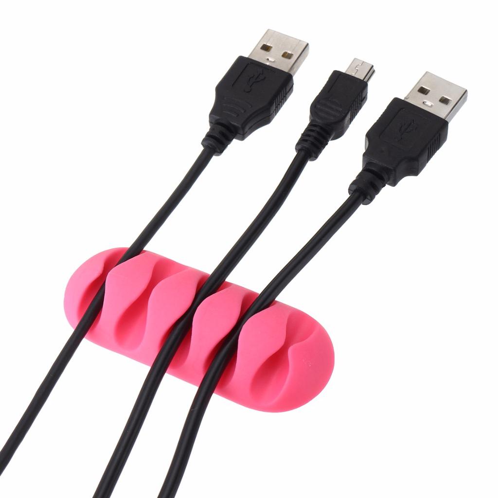 Проводной шнур Зажимы для проводов USB-держатель зарядного устройства Органайзер Настольный кабель для хранения
