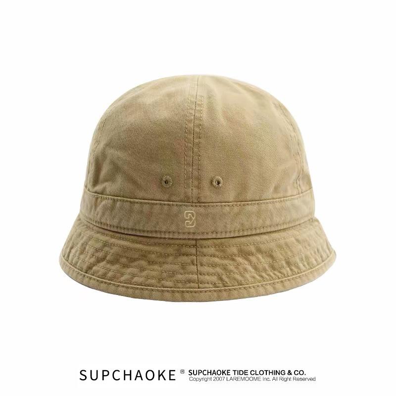 Short-brimmed fisherman hat for women, sun-protective bucket hat, men's small-brimmed fisherman hat