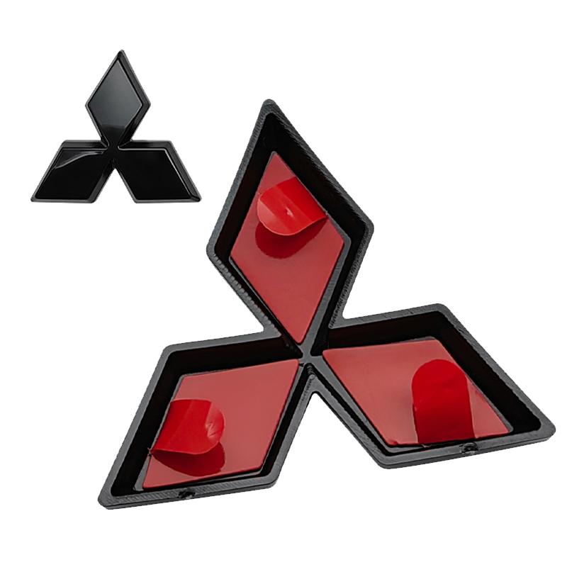 ABS Car Steering Wheel Buckle Replaced Emblem Overlay Sticker for Mitsubishi Lancer Outlander Pajero ASX Eclipse Cross Ralliart