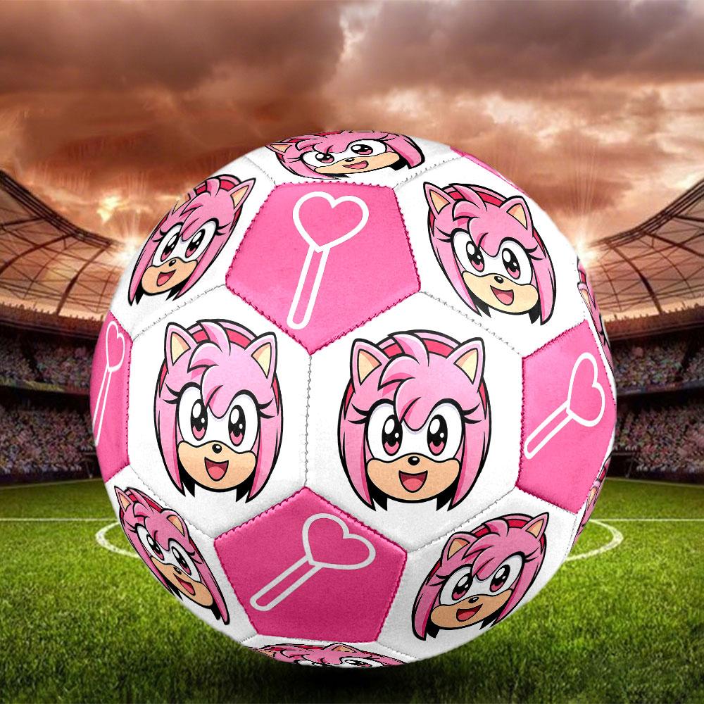 1pc Sonic the Hedgehog Soccer Ball Size 5 Indoor Soccer Ball Fashion Colorful Backyard Game - Great For Sports Fans Gift HE49
