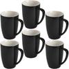 Porcelain Mug Set, 16 Ounces Cup for Tea, Latte, Mocha, Hot Chocolate, Set of 6