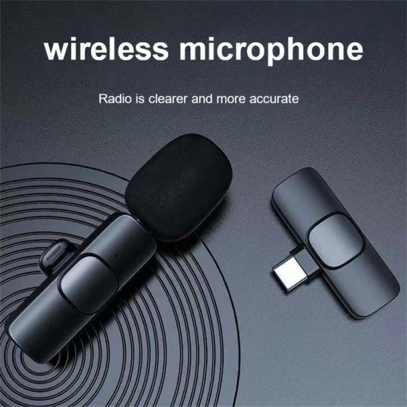 Wireless Lavalier Microphone Noise Reduction 48khz Real-time Radio Mini Type-c Mic Compatible For