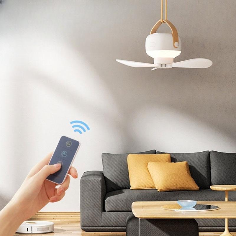1 шт. портативный потолочный вентилятор перезаряжаемый светодиодный электрический вентилятор для дома и отдыха на природе потолочный вентилятор