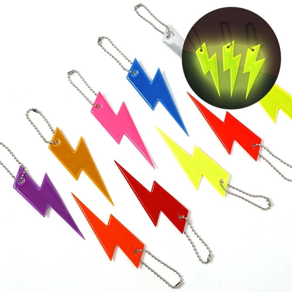 Safety Protection Night Reflective Pendant Decoration Reflective Keyring Bag Ornament