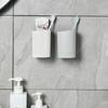 Ванная комната Без сверления Прочный держатель для зубных щеток Чашка Диспенсер Многофункциональный Держатель для чашек и кружек Стойка для хранения Аксессуары для ванной комнаты